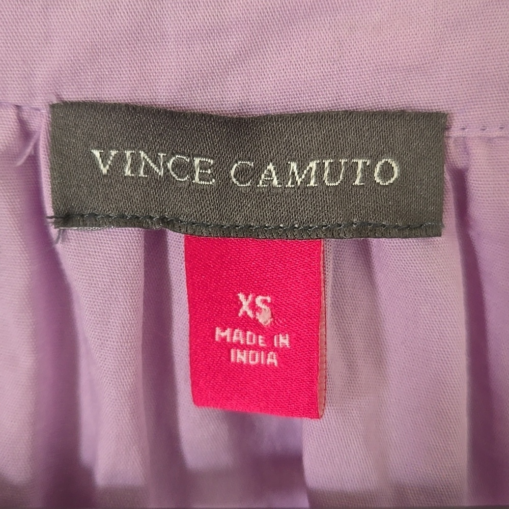 Vince Camuto | Lilac Cotton Blouse Size XS - Picture 6 of 7